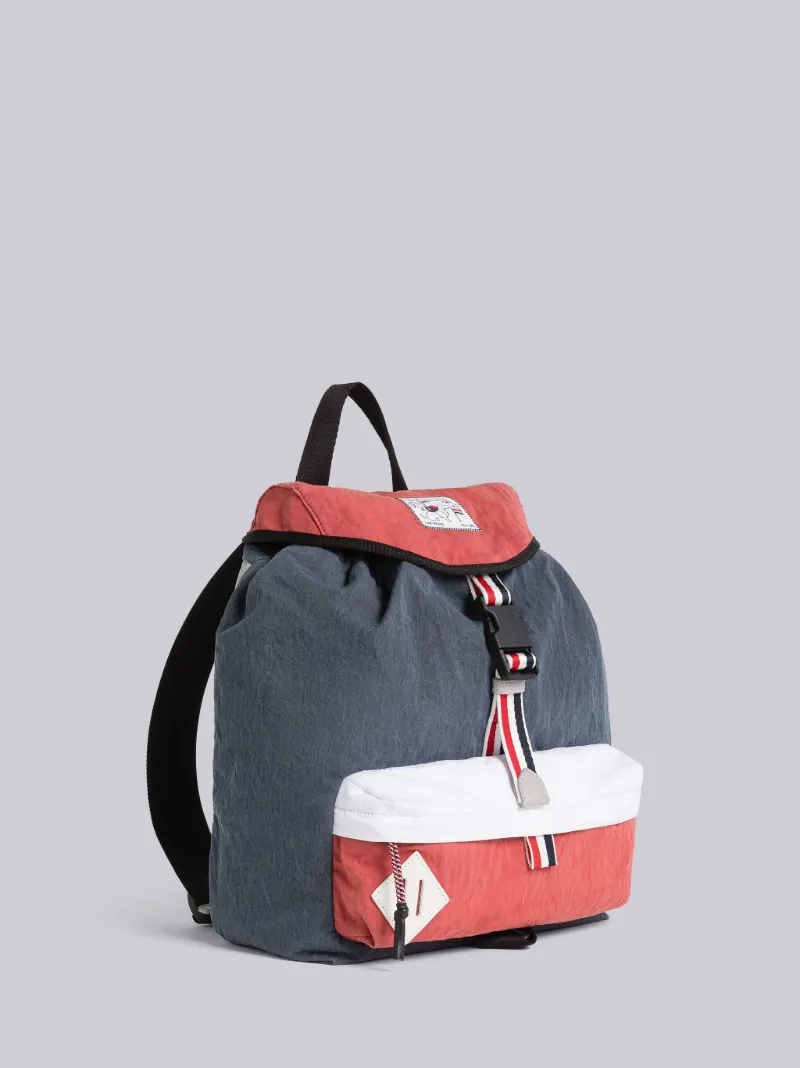 WASHED NYLON HIKING BACKPACK Thom Browne Official