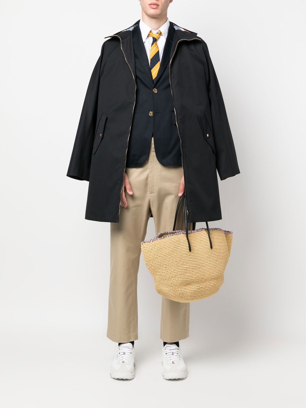 Image 2 of Thom Browne parka en coton à capuche