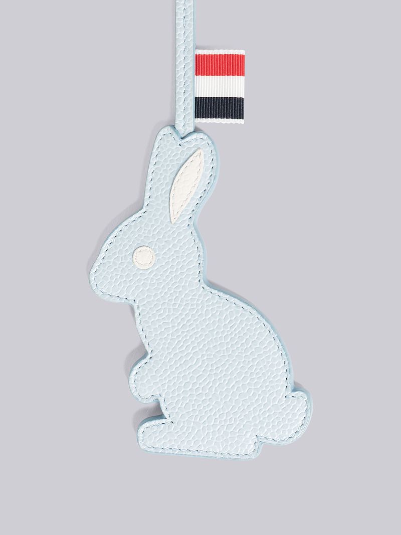 Pebble Grain Leather Rabbit Bag Charm Thom Browne Official