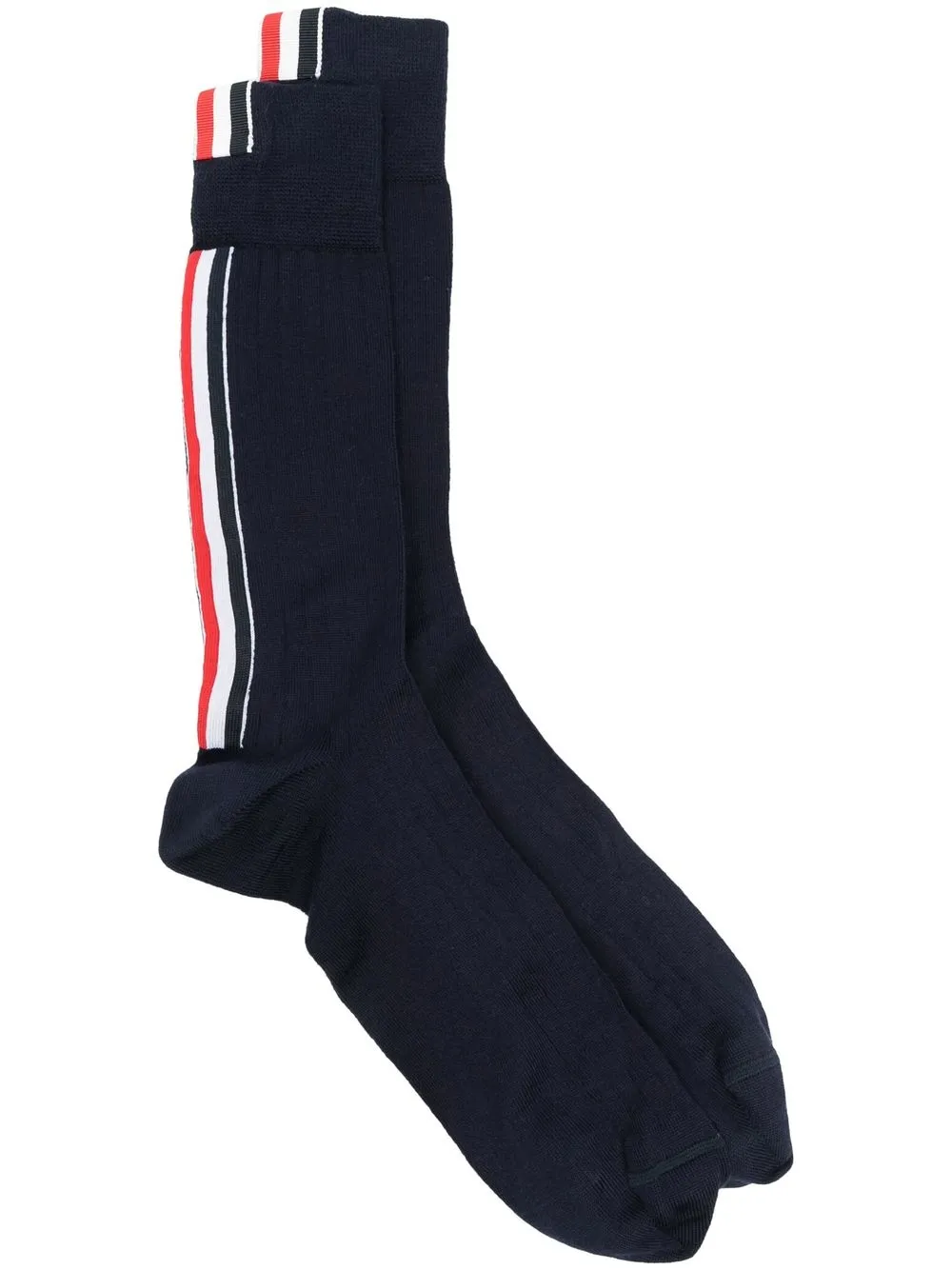 

Thom Browne grosgrain loop tab socks - Blue