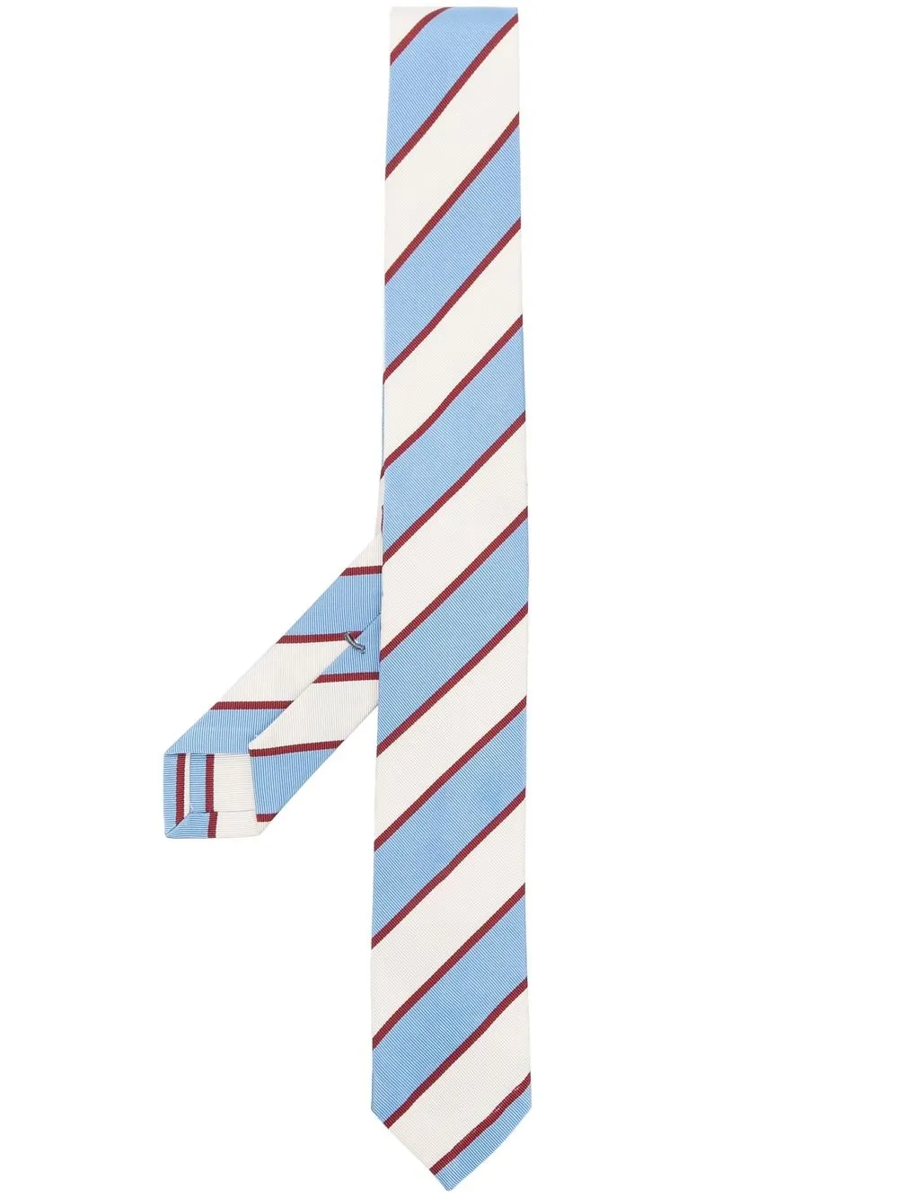 

Thom Browne diagonal-stripe pointed tie - Blue