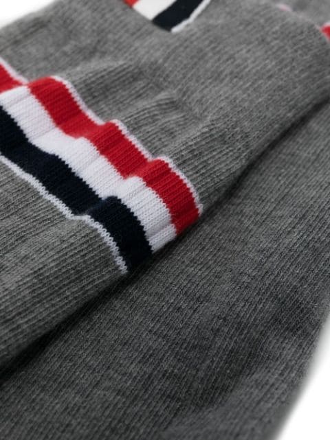 stripe-detail mid-calf socks