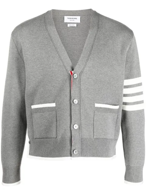 Thom Browne cárdigan con motivo 4-Bar