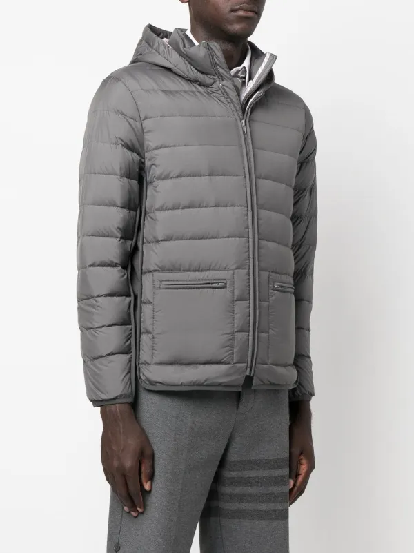 ジャケット・アウター th products Padded Volumed Blouson Gray Thom Browne zip-front Padded Jacket | Grey | FARFETCH