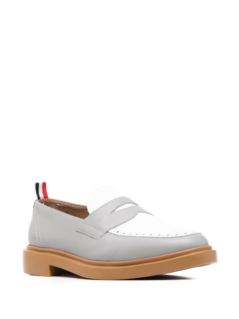 Thom Browne Leren loafers - Grijs