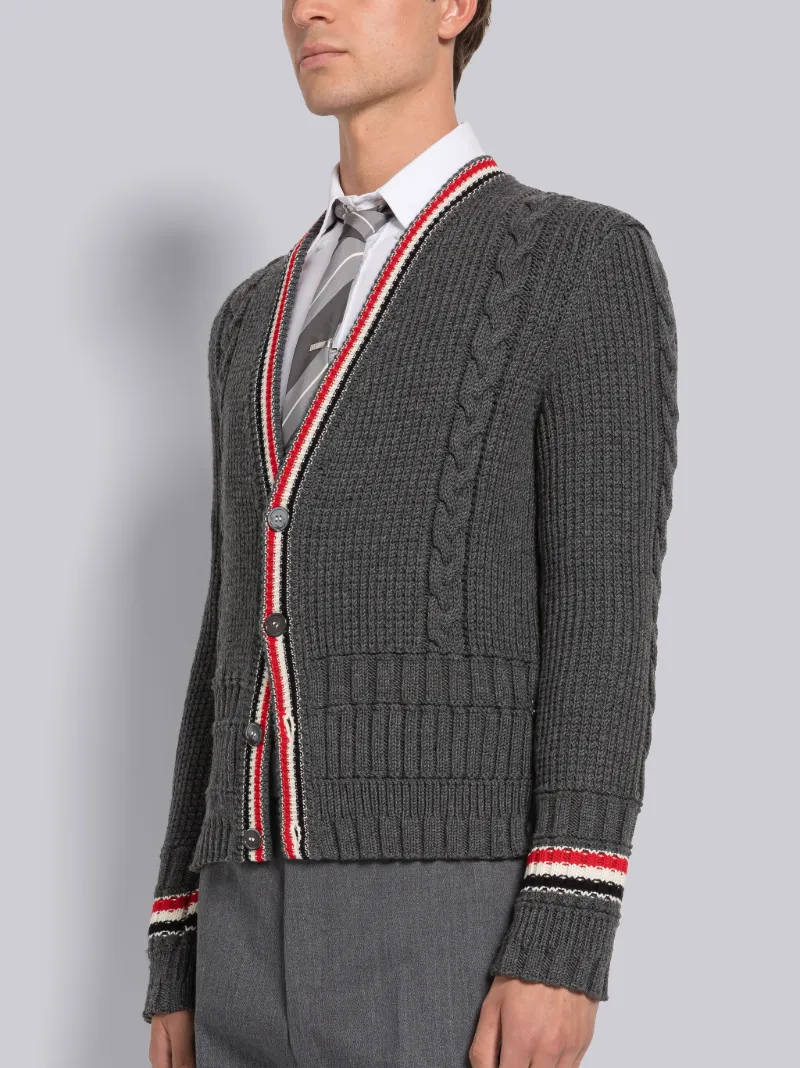 激レア トムブラウン Thom Browne 4BAR ニット 厚手 ウール着丈約60cm