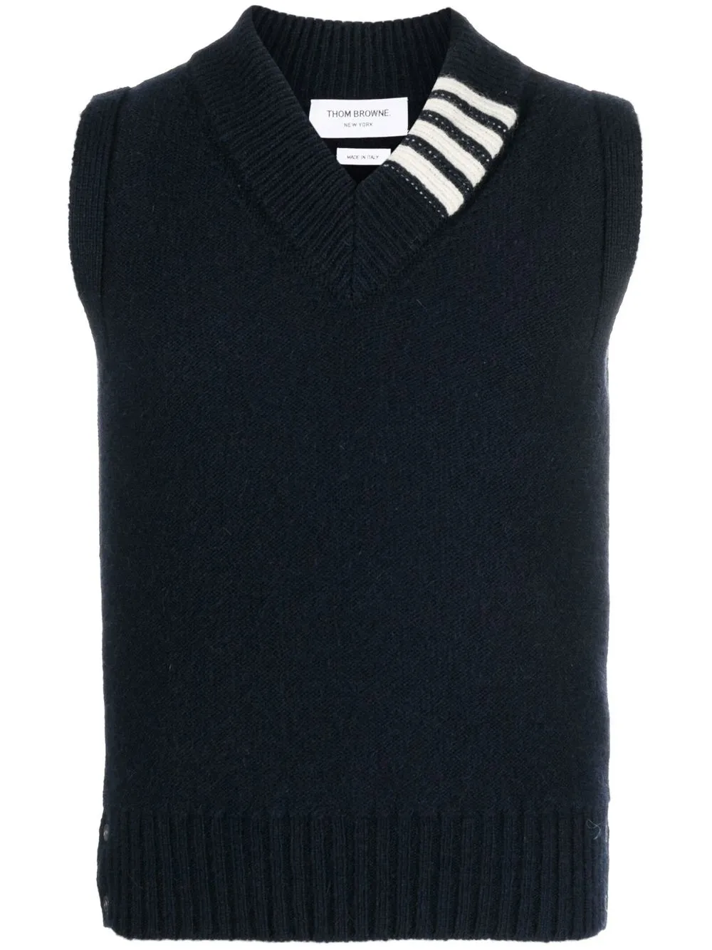 

Thom Browne 4-Bar stripe knit vest - Blue