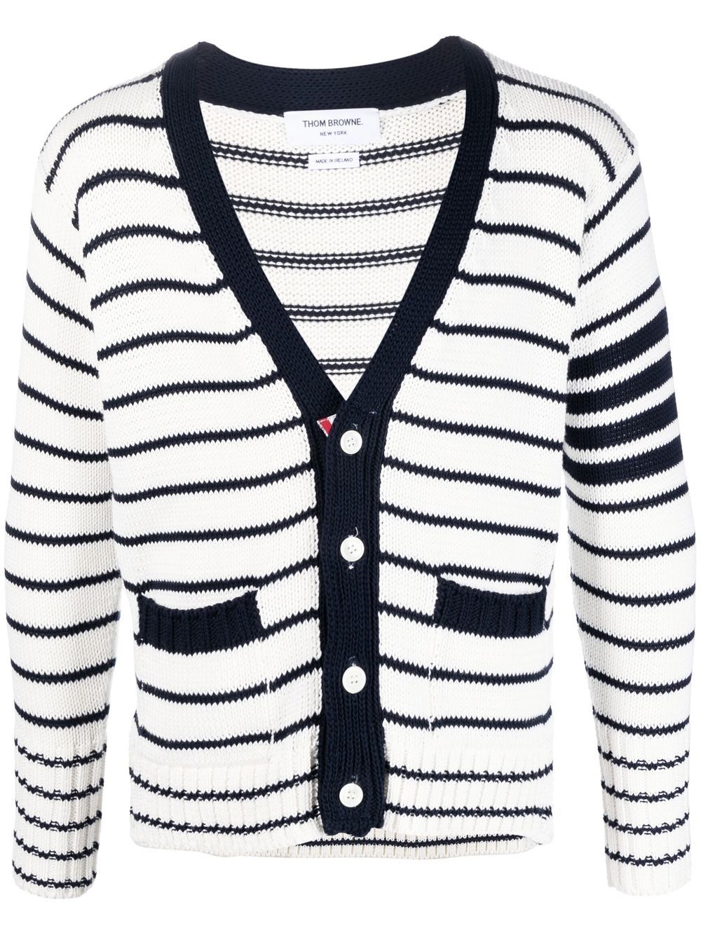 

Thom Browne 4-Bar stripe cardigan - White