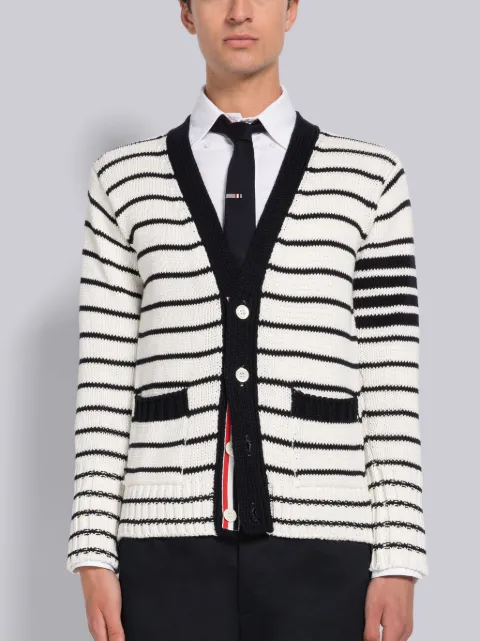 4BARミラノステッチ カーディガンブルー | Thom Browne 公式オンライン 