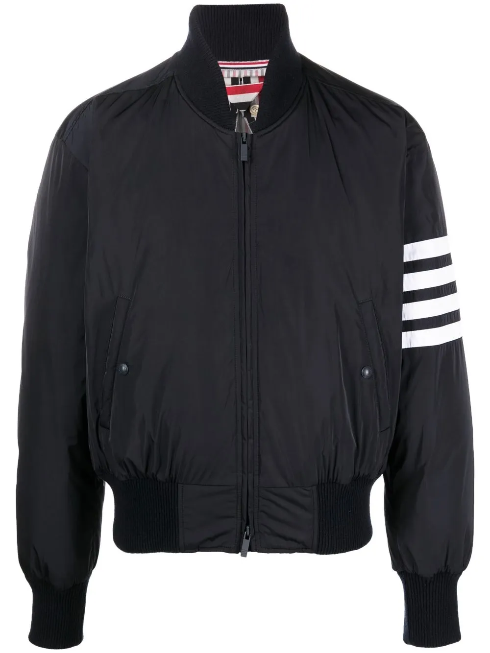 

Thom Browne zip-front padded jacket - Blue