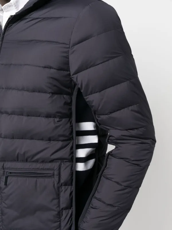 Thom Browne ジップアップ パデッドジャケット | ブルー | FARFETCH JP