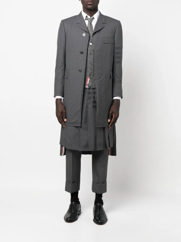【関税込み】Thom Browne グレー 4-Bar ジャケット Thom Browne 4BAR ジャケット | グレー | FARFETCH JP