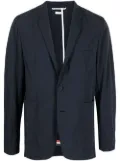 Thom Browne RWB-loop single-breasted blazer - Blue