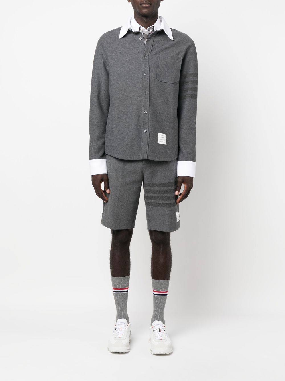 Thom Browne Katoenen overhemd - Grijs