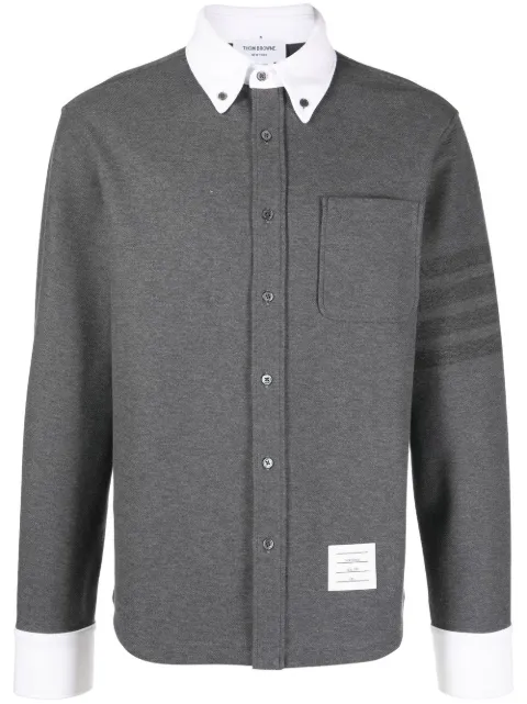 Thom Browne cotton long-sleeved shirt
