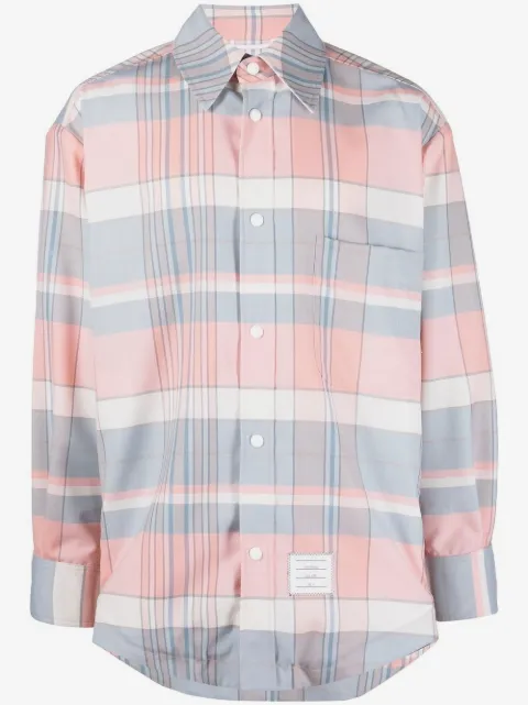 Thom Browne Camisa oversized xadrez