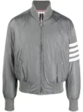 Thom Browne 4-Bar stripe bomber jacket - Grey