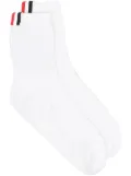 Thom Browne 4-Bar stripe socks - White