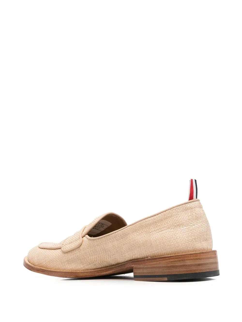 Thom Browne Grosgrain-loop Trim Loafers In Neutrals