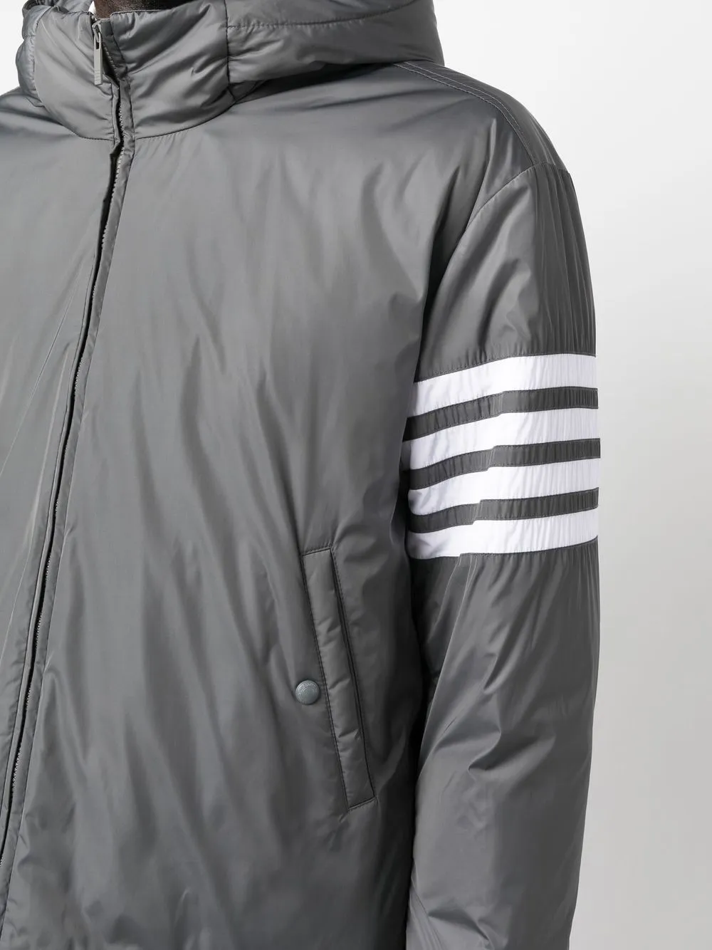 THOM BROWNE 4-BAR STRIPE PADDED JACKET