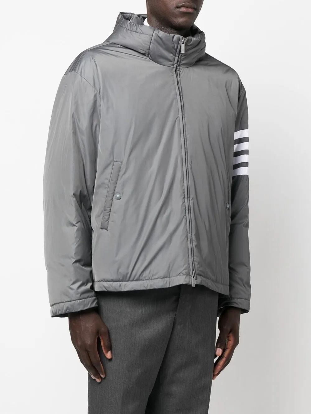 THOM BROWNE 4-BAR STRIPE PADDED JACKET