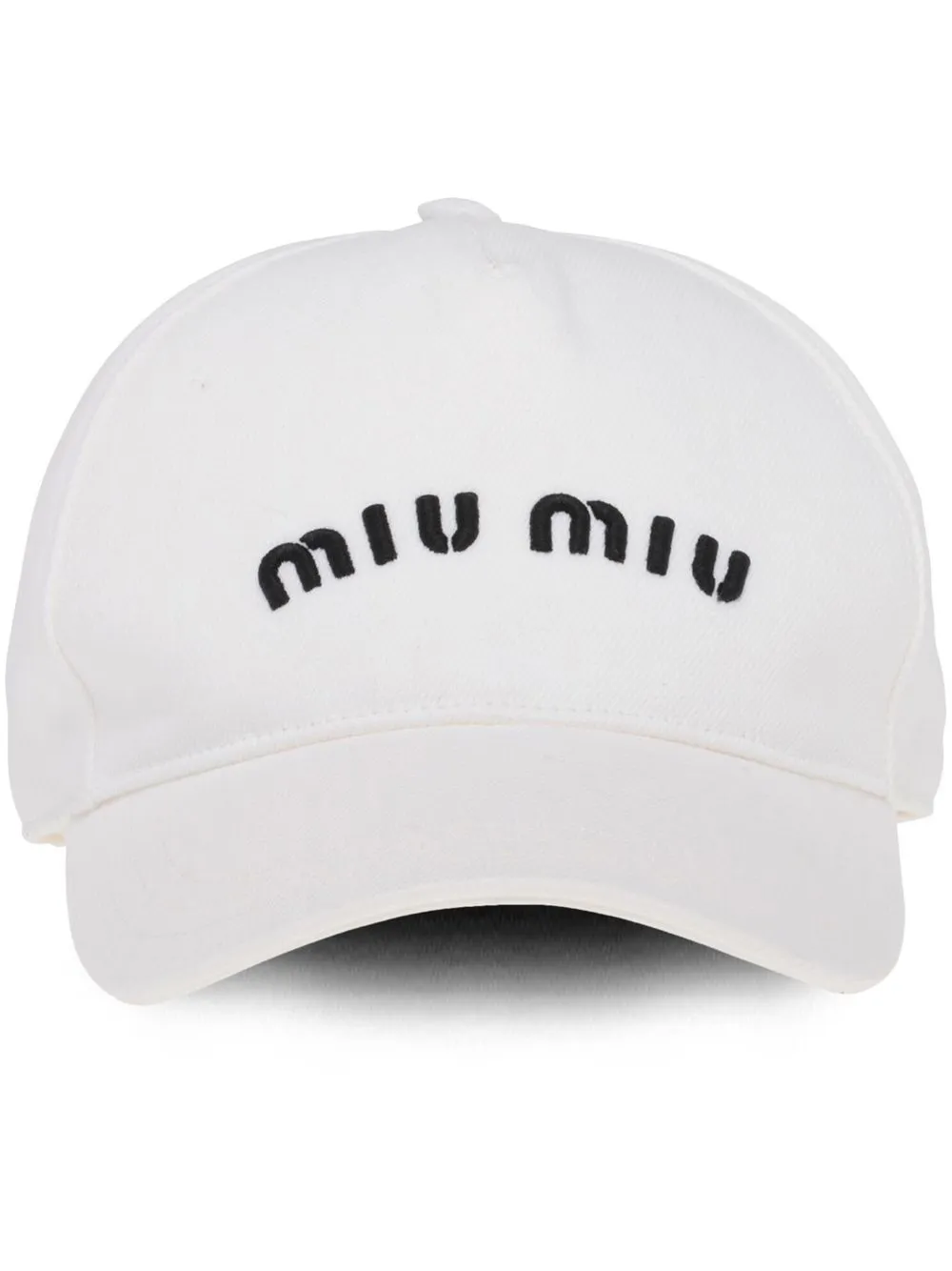 Image 1 of Miu Miu logo-embroidered baseball cap