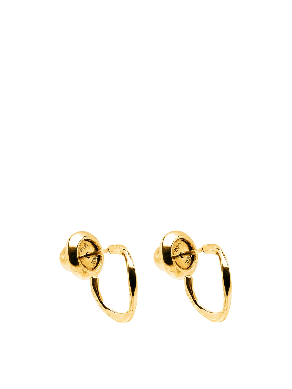 

TANE México 1942 arracadas Om en oro amarillo de 18kt - Dorado