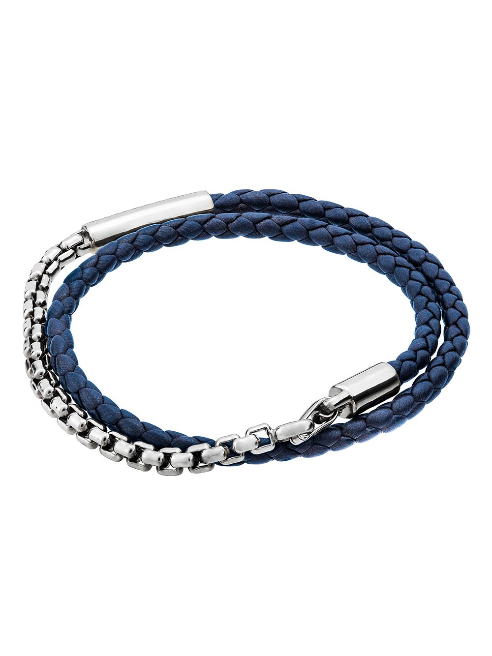 Comet braided leather bracelet