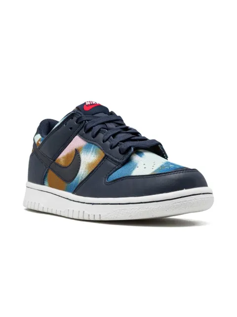 Nike Kids Dunk Low "Graffiti Navy" sneakers