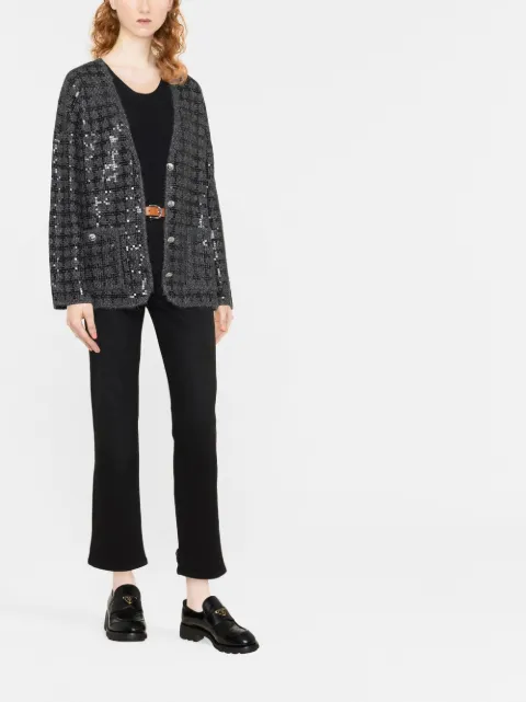 Maje high-waisted cropped jeans
