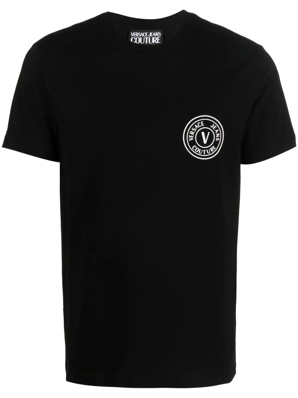 

Versace Jeans Couture playera manga corta con logo estampado - Negro