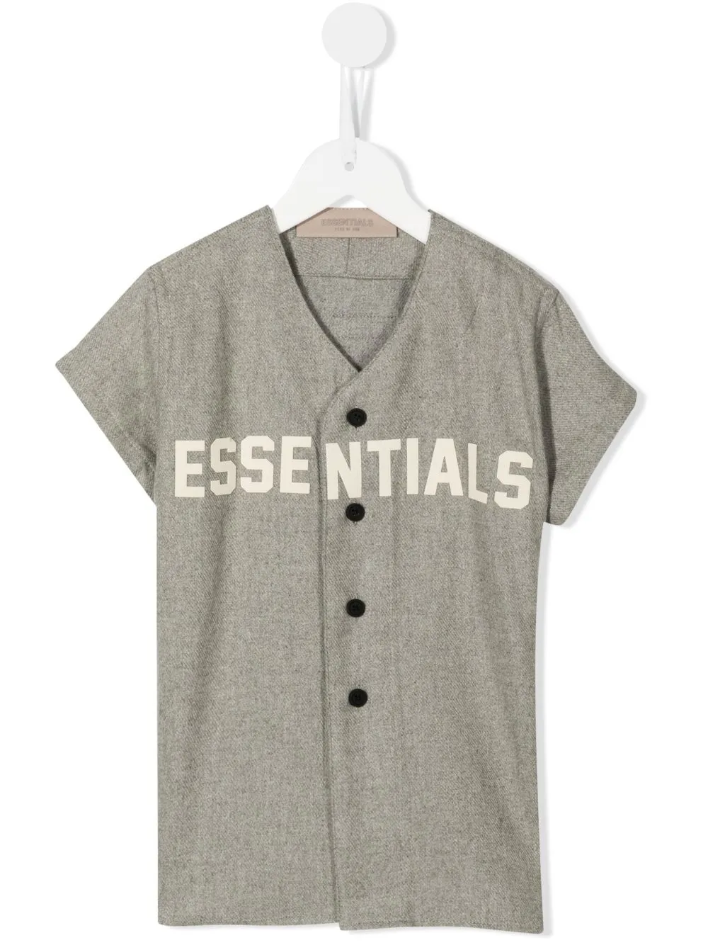 Essentials Logo-print Baseball Jersey