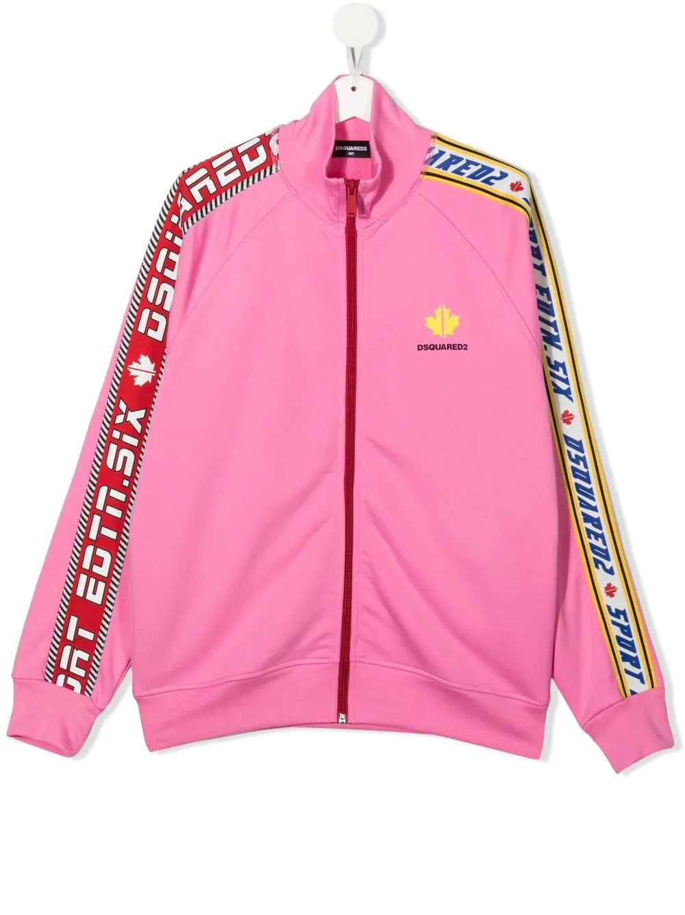

Dsquared2 Kids sudadera con franja del logo - Rosado