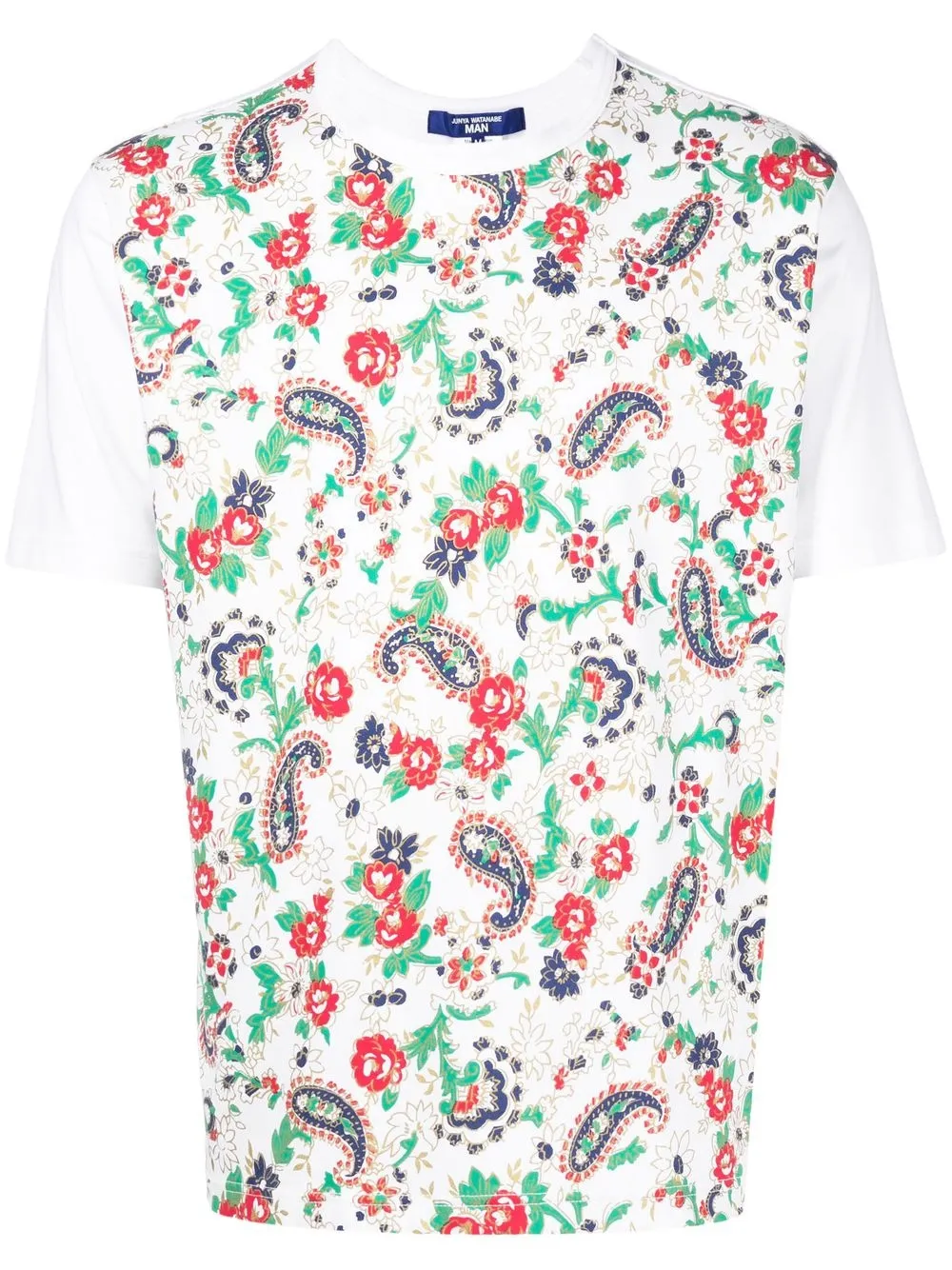 

Junya Watanabe MAN playera con estampado de cachemira - Blanco