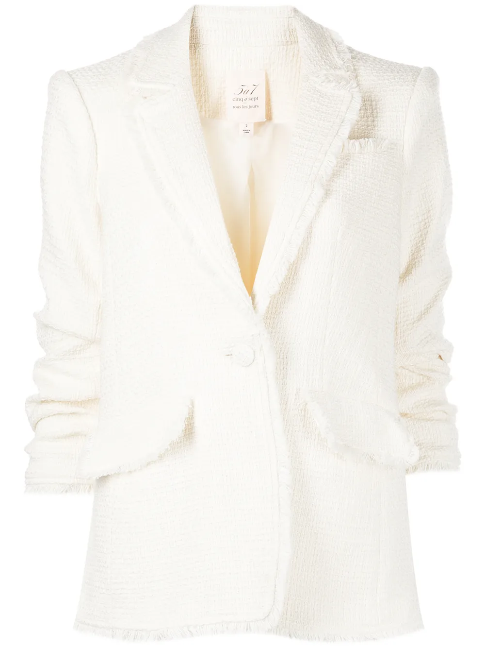 

Cinq A Sept blazer Khloe de tweed - Blanco