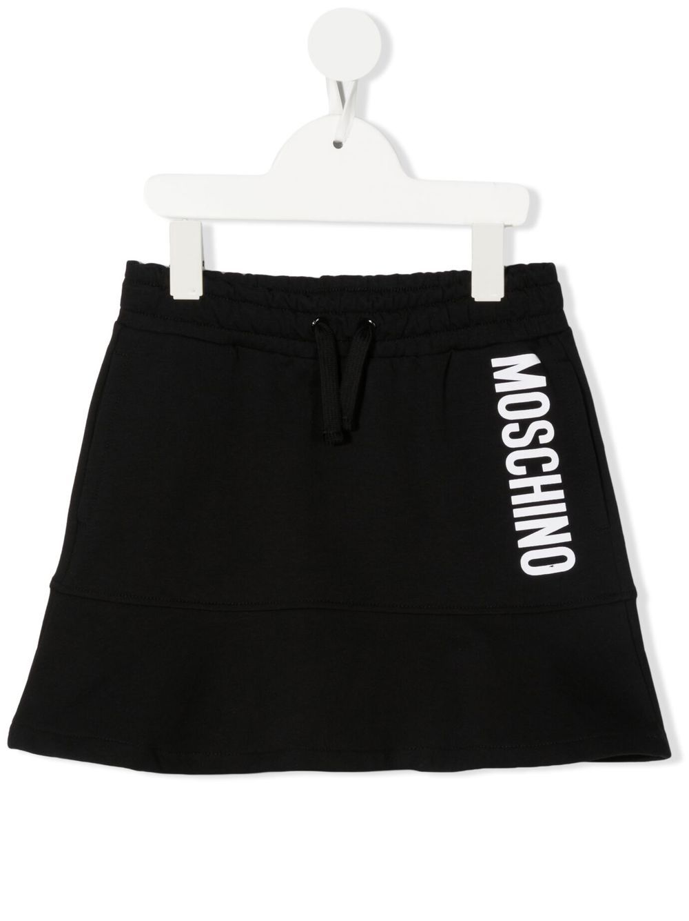 Moschino Kids logo-print skirt - Black