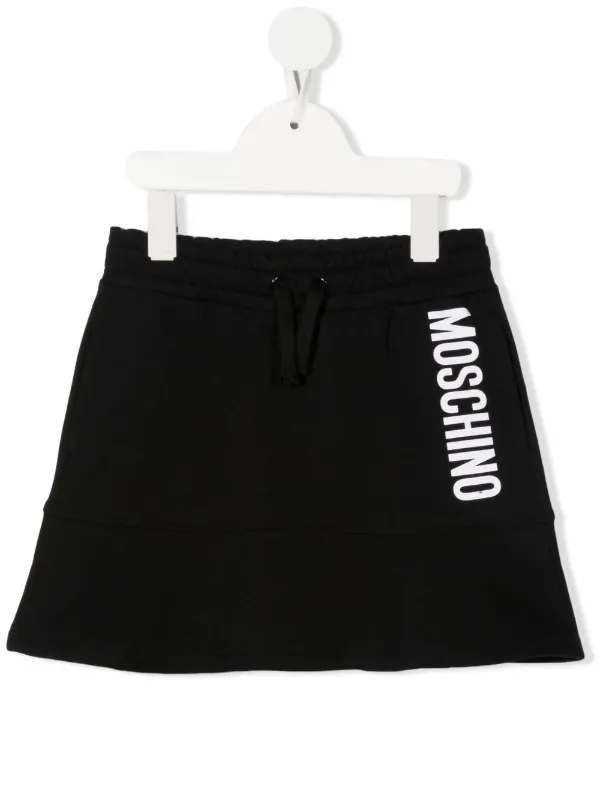 レア!!MOSCHINO モスキーノ ロゴスカート 膝丈スカート ブラック