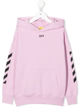 Off-Whiteキッズパーカー Off-White Kids オフホワイト・キッズ プルオーバー パーカー | ピンク