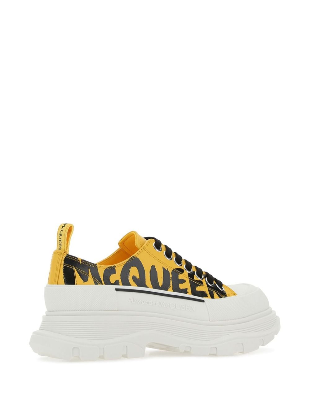 Shop Alexander Mcqueen Tread Slick Sneakers In Yellow