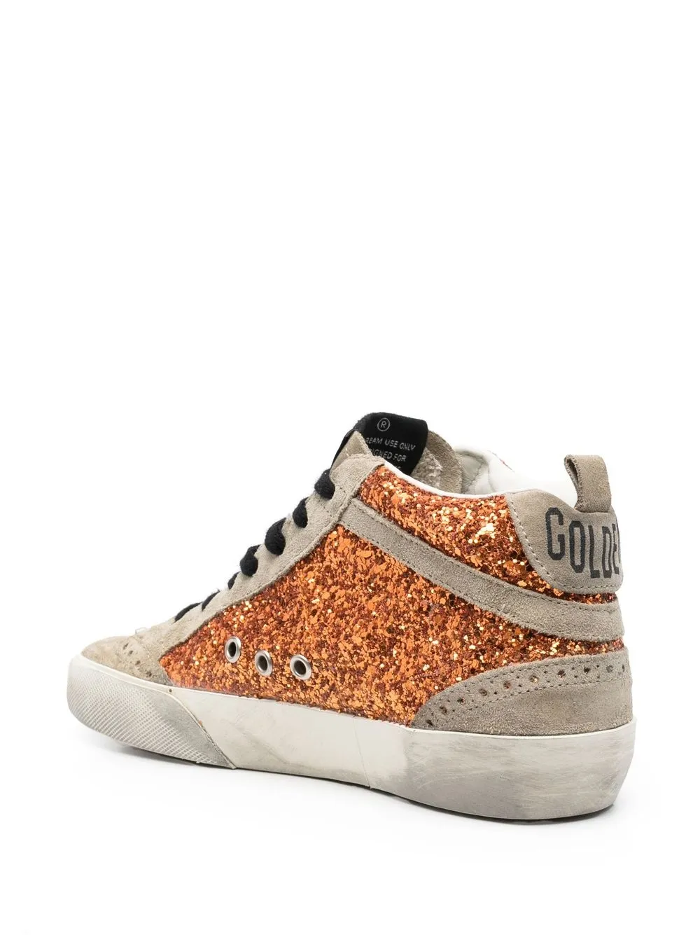 Star Detail Glitter Back Sneakers
