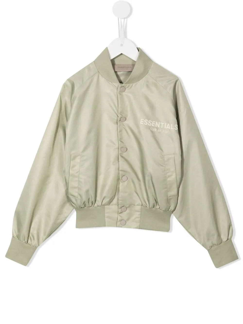 

FEAR OF GOD ESSENTIALS chamarra con logo bordado - Verde