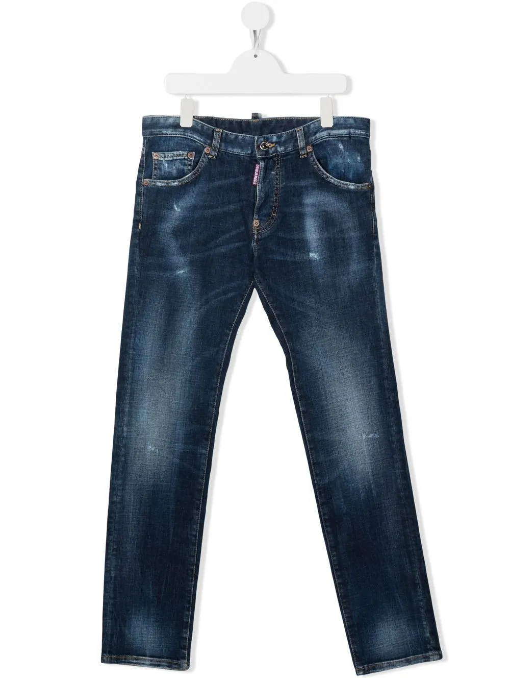 

Dsquared2 Kids jeans rectos con bolsillos - Azul