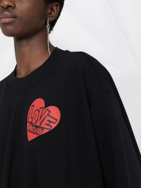 love moschino sweatshirt dress