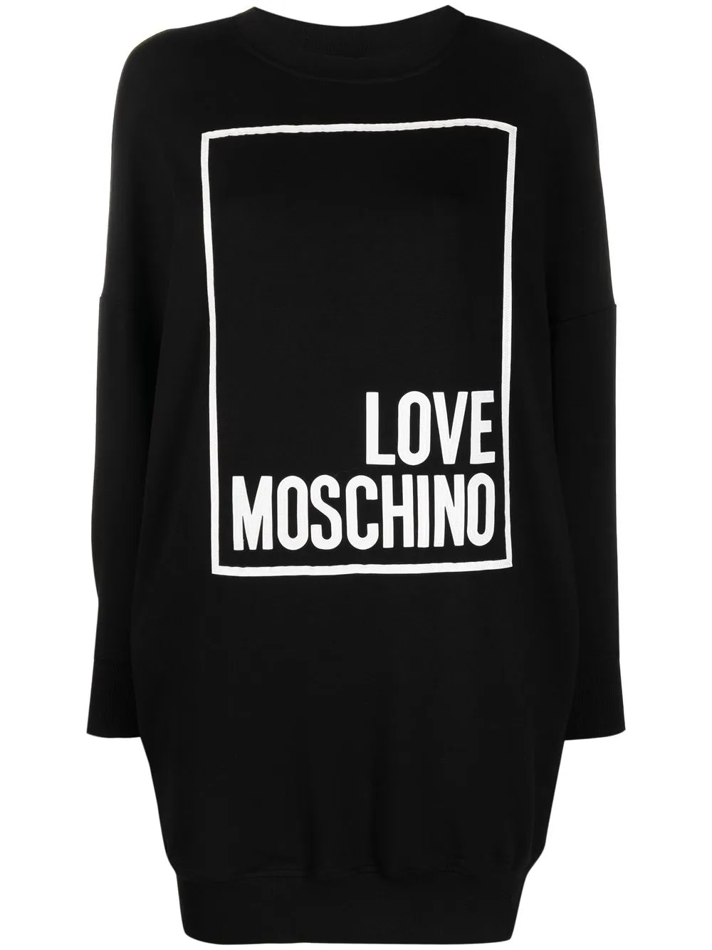 

Love Moschino sudadera con logo estampado - Negro