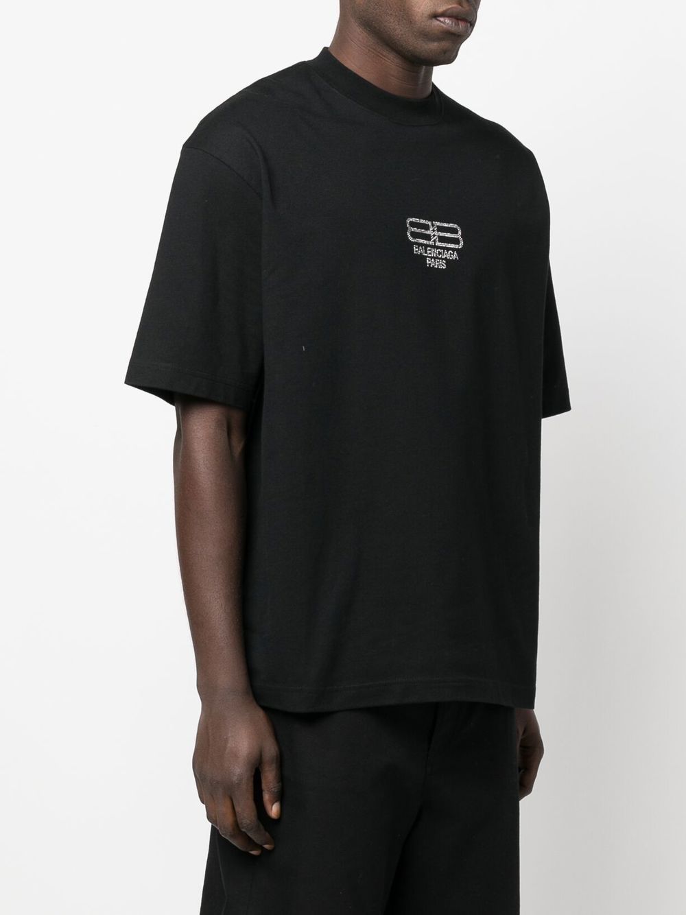 Balenciaga スパンコールロゴ Tシャツ - Farfetch