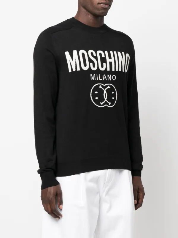 moschino logo jumper