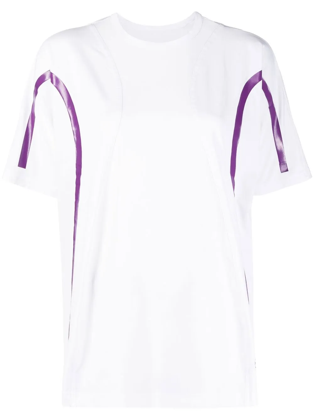 

adidas by Stella McCartney playera con rayas en contraste - Blanco