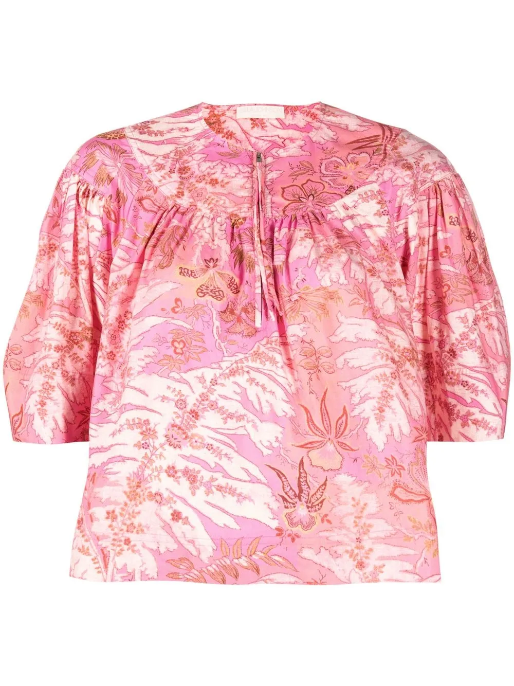 

Ulla Johnson blusa con estampado floral - Rosado