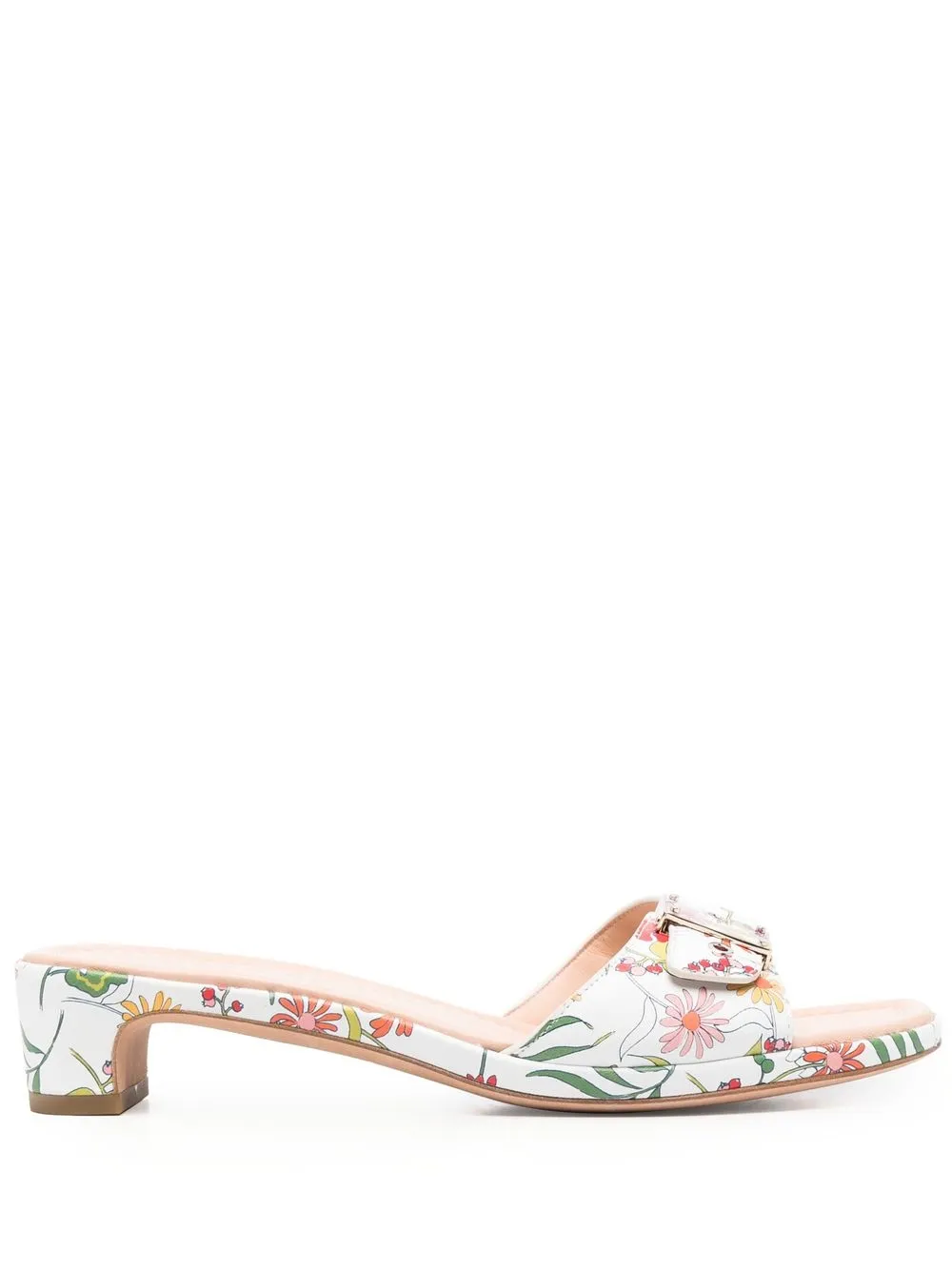 Kate Spade mules con estampado floral - Blanco