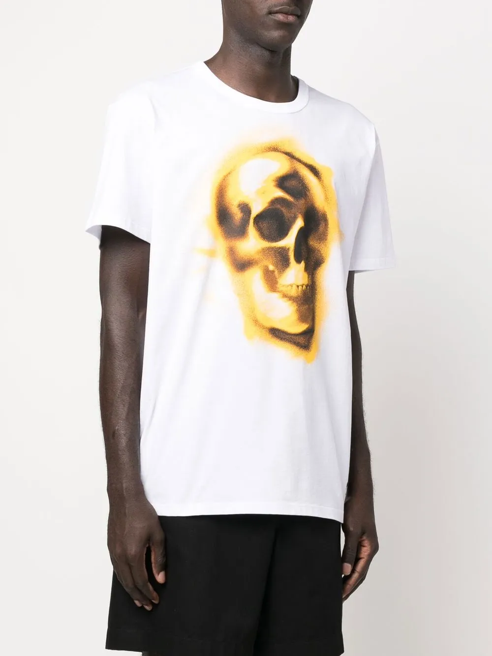 Alexander McQueen skull-print round-neck T-shirt | White